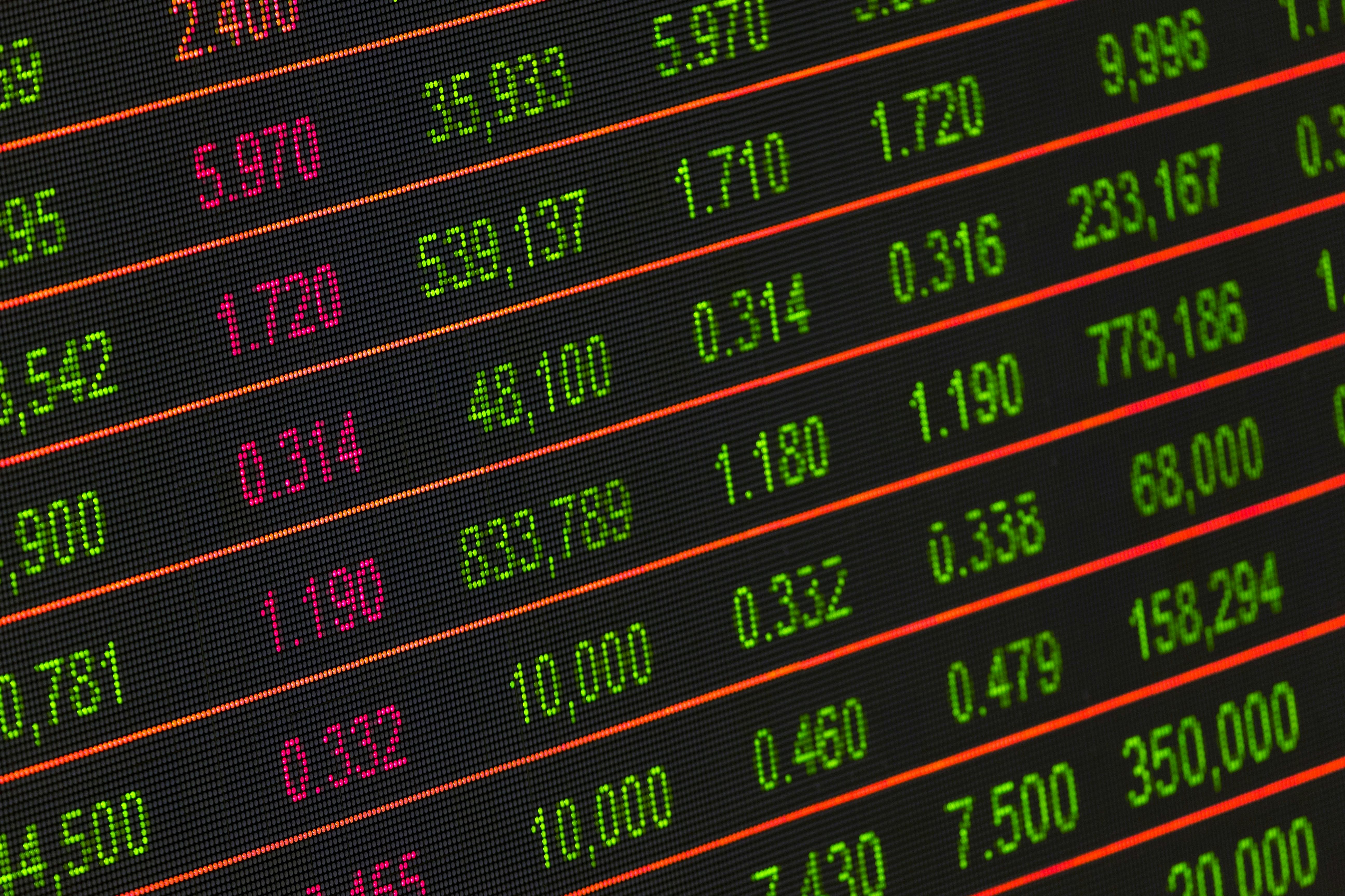 Quotazioni in Borsa